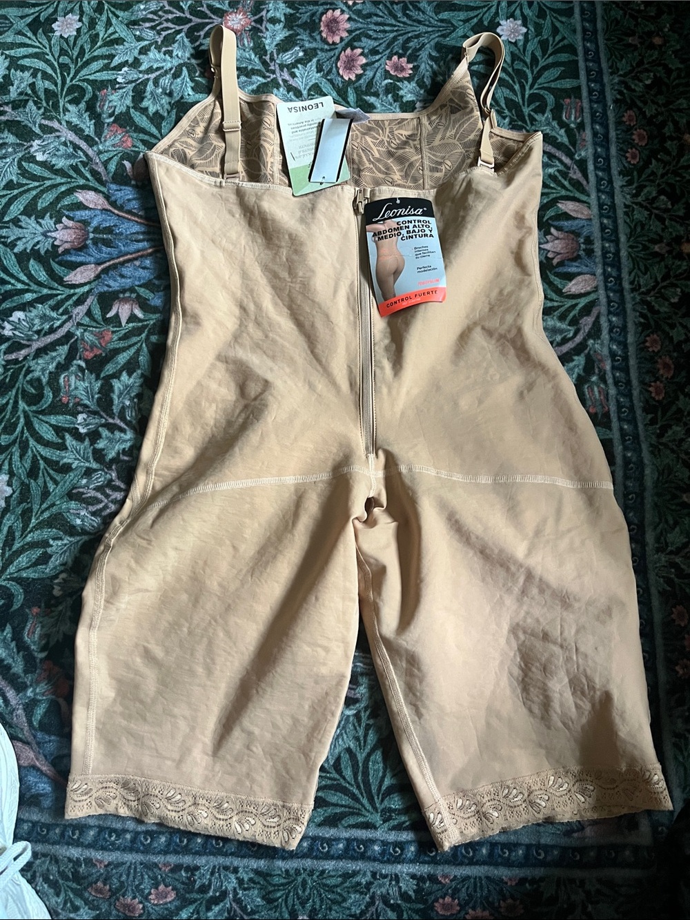 Leonisa Nude Full Body Shaper with Adjustable Straps